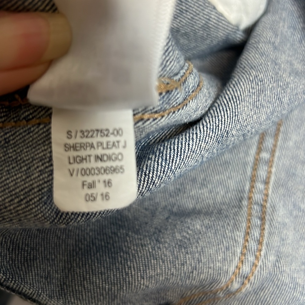 Gap 1969 Jean jacket Sherpa Collar Indigo Medium - Picture 8 of 9